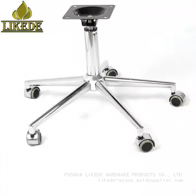 Modern 5-Star Swivel Chair Base Low-Priced Chrome Iron Furniture Legs and Metal Base photo-2