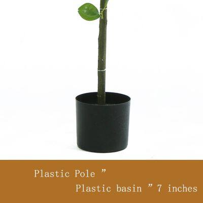 Hot Sales New Design Bonsai Stand Simulation Plastic Tree Real Touch 120cm Lemon Tree Artificial Tree Indoor Home Outdoor photo-2