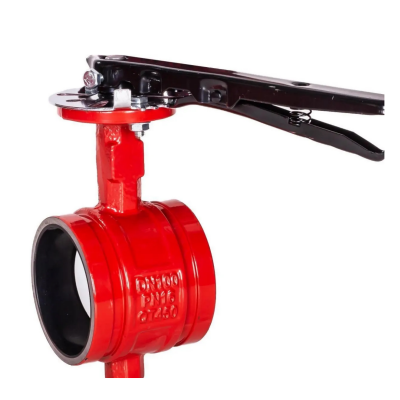 ANSI Grooved End Butterfly Valve, AWWA C606 Flange Standard, Ideal for Water Treatment Applications