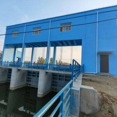 Flat sliding wheel-type steel gate for hydraulic engineering channel and river, steel gate manufacturer supplying in stock