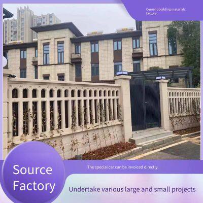 European-style Artistic Courtyard Wall Guardrails Made of Precast Concrete With Hollowed-out Flower Patterns for Villas and Factory Areas, Also Known as Cement Lattice Guardrails photo-4