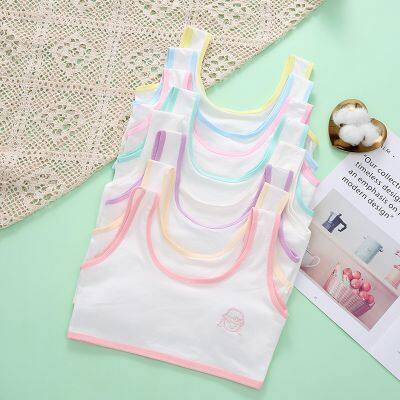Girls Underwear Cotton Vest Teen Bra for Girls Developmental Period