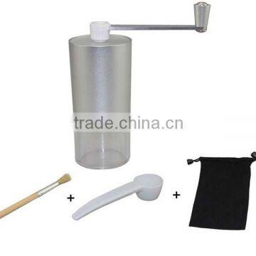 New manual coffee grinder Aluminum Hand Crank Mill with Adjustable Ceramic Conical Burr coffee bean grinder