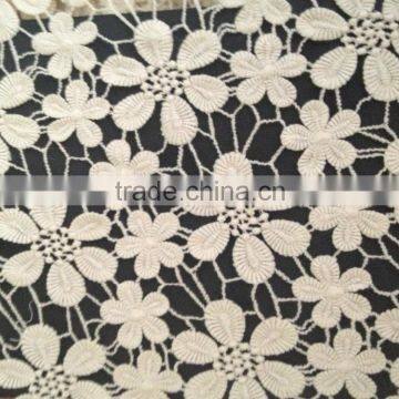 Accessory Hot Milk Silk Embroidery Full Lace With Flower Lace Fabric photo-4