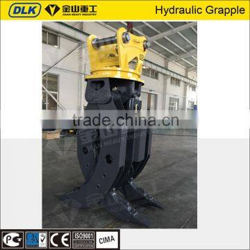 rotating type heavy duty stone rock hydraulic grapple for 40ton VOLVO excavator