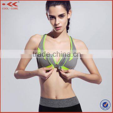 In Stock Items Front Zipper Women Gender Yoga Tanks Sport Bra Women photo-6