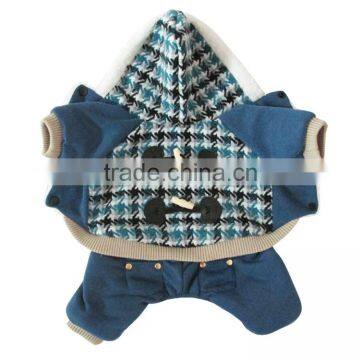 Nordic Style Plovers and Down Four Feet Warm Blue Dog Clothing photo-4