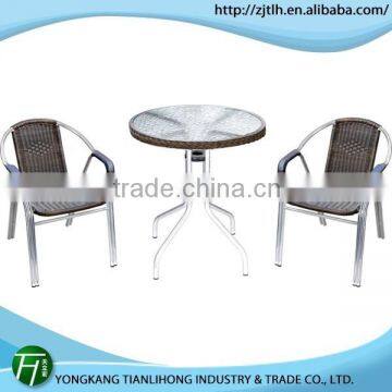 high quality glass and chrome dining table and chairs