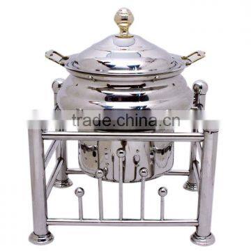 Steel Cheffing Dish, Wedding & Party utensils, food serving dish, hot keeping dish, Catering item, Hotel & Restaurant utensils