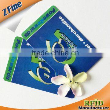 top sale sliver magnetic strip two in one pvc card