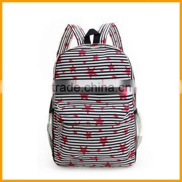 Promotional Star Printed Canvas School Cheap Backpack photo-3