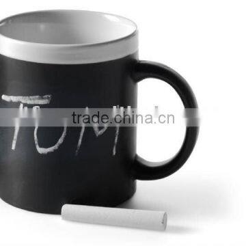 Promotional gift fancy ceramic chalk mug