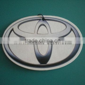 Custom car logo Toyota paper car air freshener