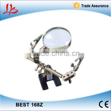 Original BEST 168Z Desktop magnifying glass with clip for cell phone SMD repair soldering tool