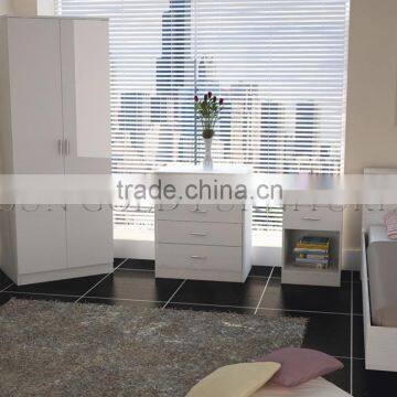Hot sale cheap white high gloss bedroom sets (SZ-WD019)