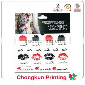 hot sale custom temporary lip tattoo