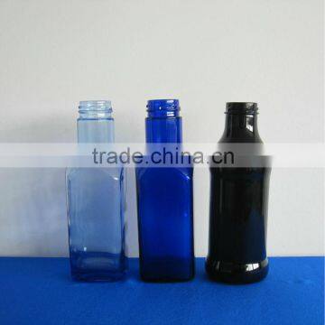 cobalt blue juice bottle