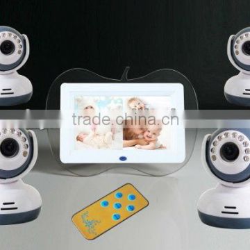 Wireless 2.4Ghz Night Version 7" inch LCD Digital Baby Monitor Extensible 32G