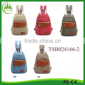 fashionable unisex canvas backpack multi-functional canvas backpack