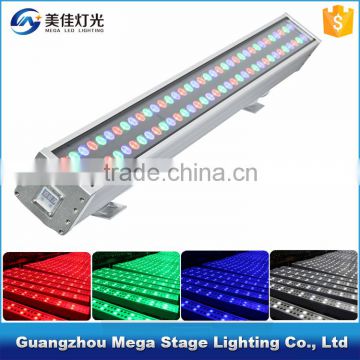 High power waterproof 72 x 3w long led wall washer stage bar led rgb