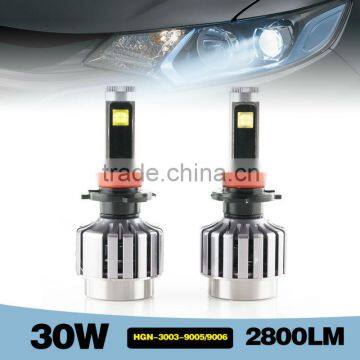 china 30w car led headlight 6000K-7000K 9005/9006