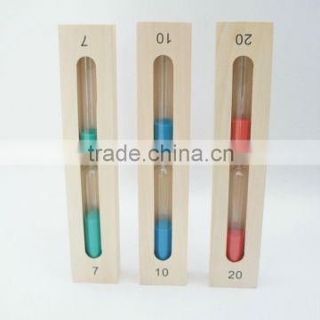 wooden sand timer for shower/wooden sand watch