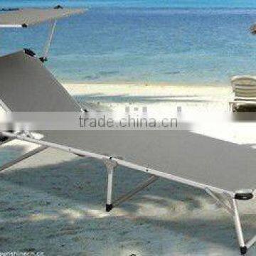 Antique Beach folding sunbed/daybed, sunlounger