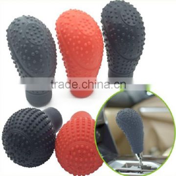 colorful anti slip auto silicone shift knob cover