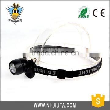 JF High Quality 1W LED head flashlight, bicycle front light,fishing head lamp