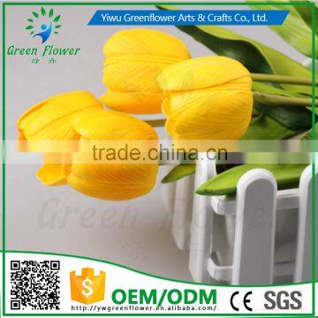 2016 Wholesale Multicolor 32CM Artificial Flowers Bouquet Wedding Bridal Real Touch Christmas Decorative Flower Tulip photo-4