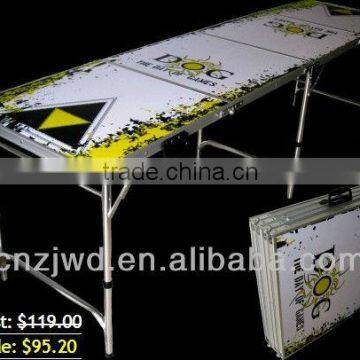 8ft Folding Aluminum Beer Pong Game Table/ Portable Picnic/Camping BBQ Table photo-3