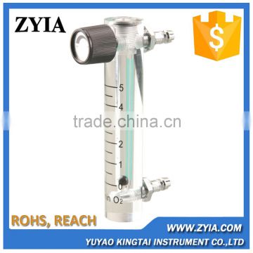 LZM-6T 02 OEM panel mount acylic low flow oxygen flow meter for 5LPM