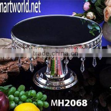 Lower price high quality hanging crystal cake stand for wedding & party & home & hotel & event (MH-2068)