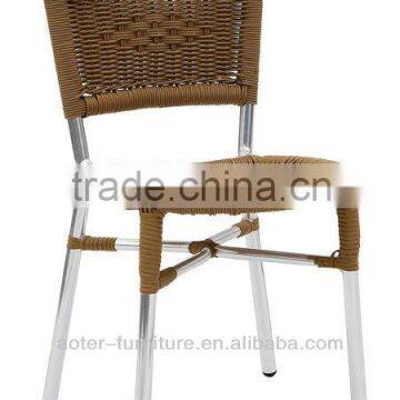 Spainish style outdoor garden metal wicker chair