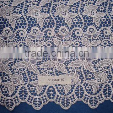 Best quality wedding water soluble lace fabric bridal chemical lace