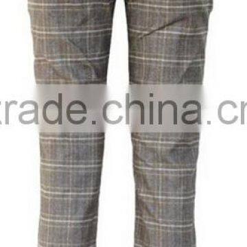 latest grid design custom made pants check pattern pants