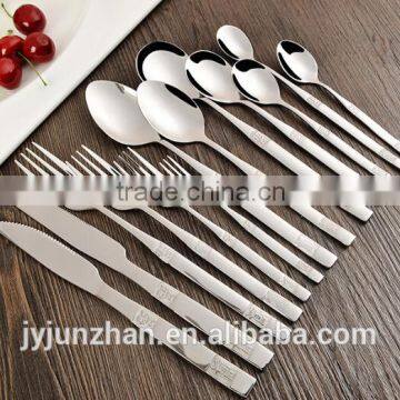 Unique design stainless steel flatware with high mirror polish and perfect quality