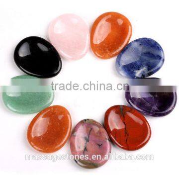 Custom colorful assorted natural worry stone tumb stone