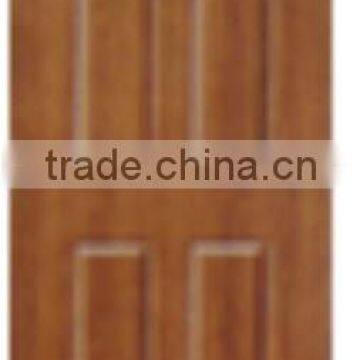 4panel PVC coated steel door with one leaf made in China