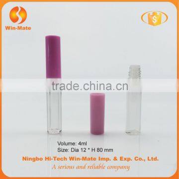 Hot-selling Bright Color Transparent Pink 8*1.2mm Cosmetic Lipgloss Tube Packaging photo-2