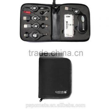 Black USB Travel Sets in White Color Suitable for Business Travel/coorperate Gifts