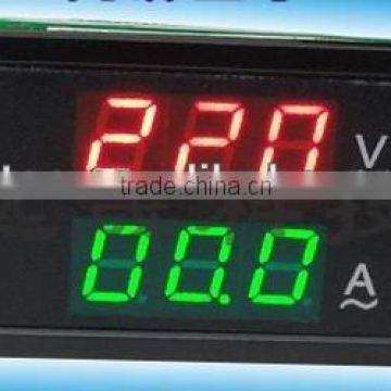 Red + Green AC80-300V 0-50A Ampere-Voltage Meter J00023