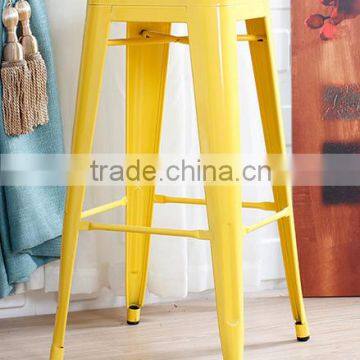 food shop stackable iron bar chair