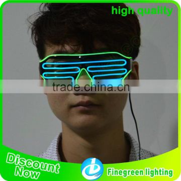 New design el wire glasses for party decoration