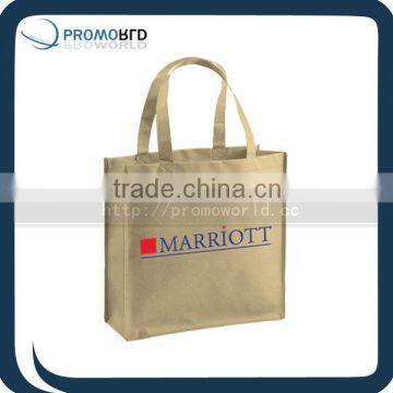 Jute shpper bag laminated jute bag nature color