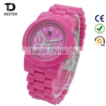 gift set plastic wrist watches ladies fashion watch nice women's watch