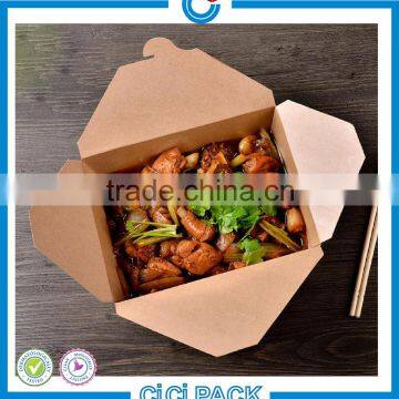 hot and cool lunch box,food steamer kraft paper lunch box,bio Kraft paper lunch box