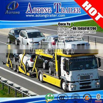 Cheap 2015 Double-axle Car Transport Semi Truck Trailer Manufacturers photo-3