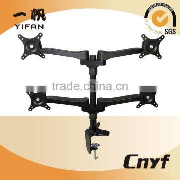 Four heads tablet pc desktop mounting bracket