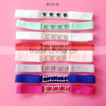 2015 hot selling Factory price colorful Rhinestone connector decoration headband (RCH-30)